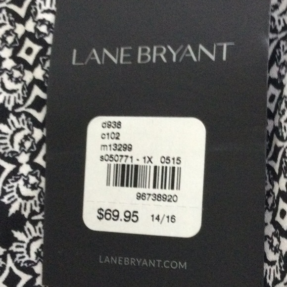 Woman’s Lane Bryant 2 pc pants set size 1X a V neck one open sleeve.  New  #442 - Picture 12 of 14